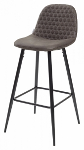 Барный стул LION BAR PK-04 темно-серый, ткань микрофибра