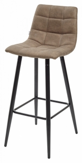 Барный стул SPICE PK-01 серо-коричневый, ткань микрофибра